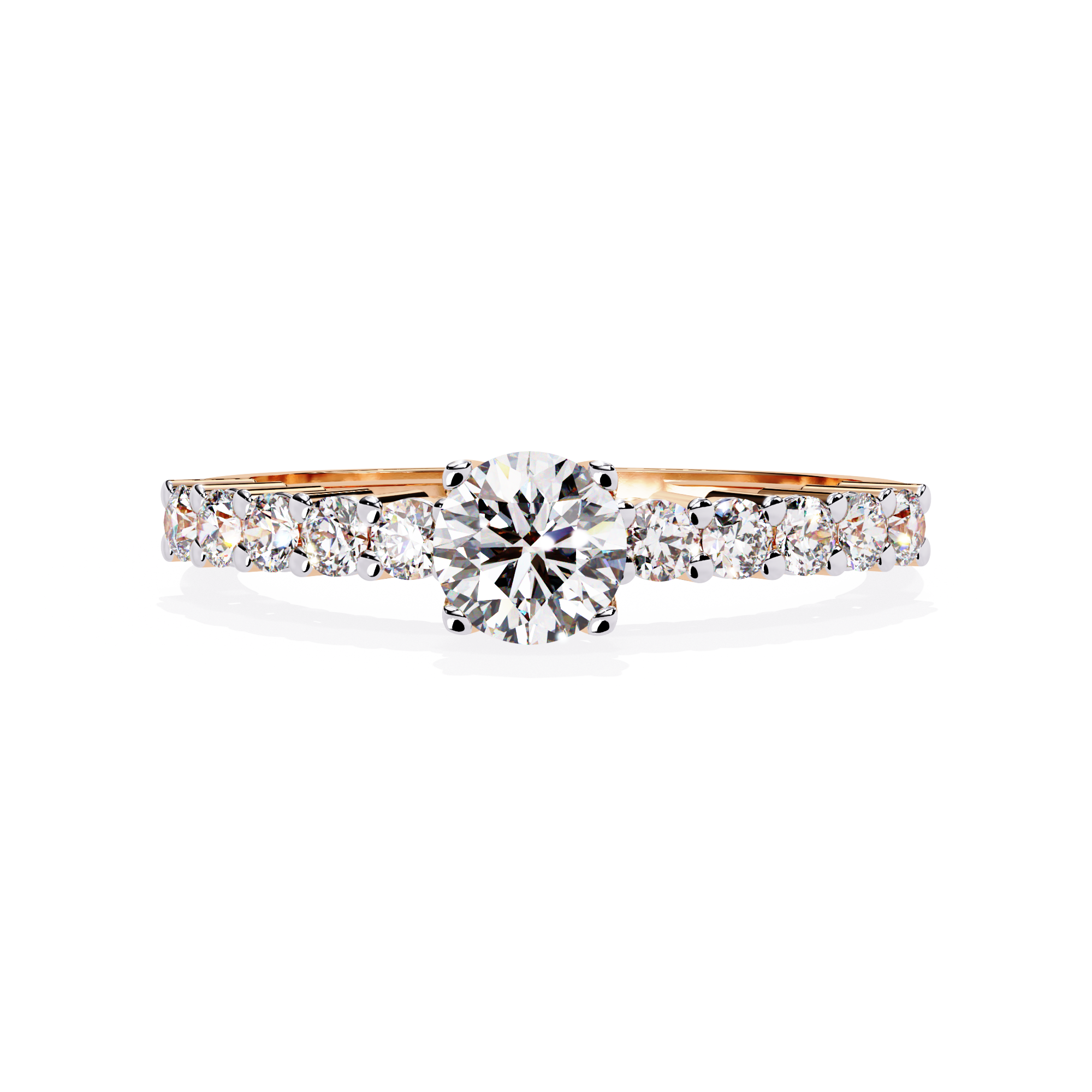 Solitairekart-0.67 CT Lab Grown Diamond Brilliant Round Solitaire Ring